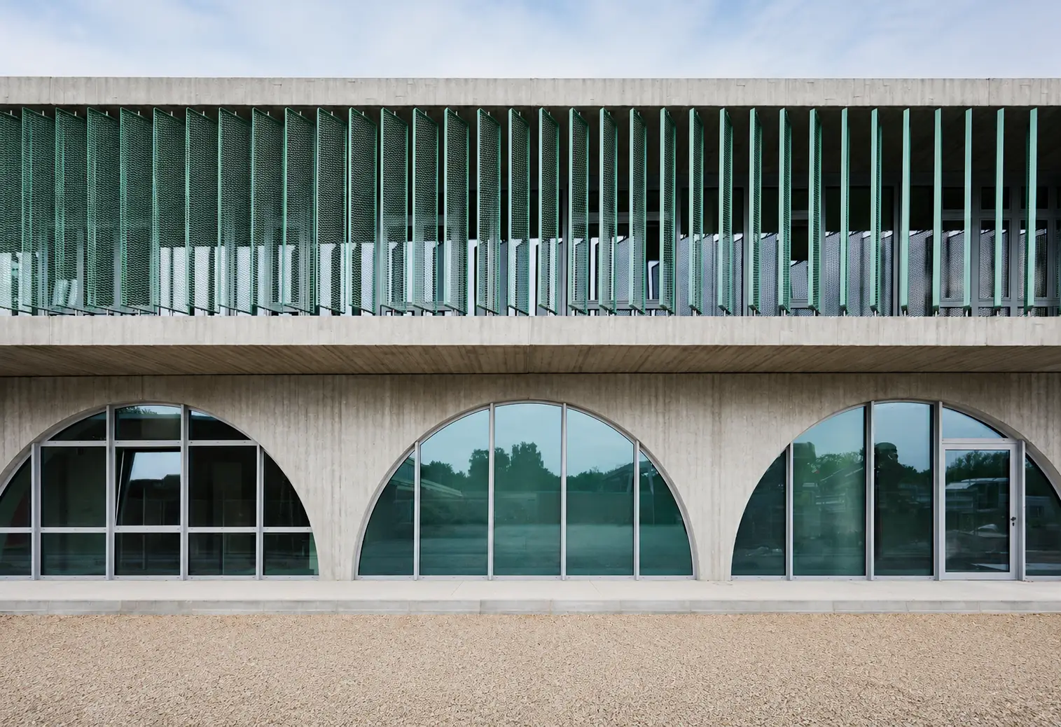 Architekturvisualisierung eines modernen Forschungsgebäudes — Website-Referenz für DGI Bauwerk, Architekturbüro in Berlin, Hamburg und Frankfurt