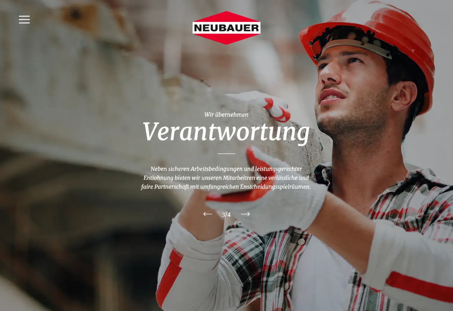 Baukran vor Abendhimmel — Website-Referenz für Neubauer Bau, Spezialisten für Tankstellenbau, Hoch- und Tiefbau